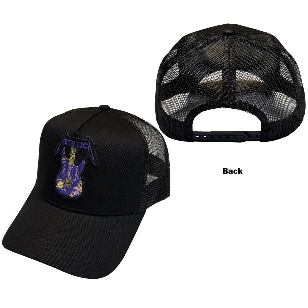 Metallica - Kirk Purple Ouija Guitar Casquette Snapback - Noir